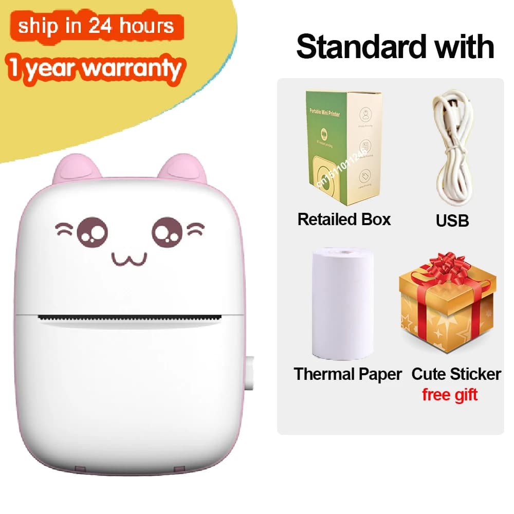Kieszonkowa drukarka termiczna do notatek, obrazków i innych! 🖨️