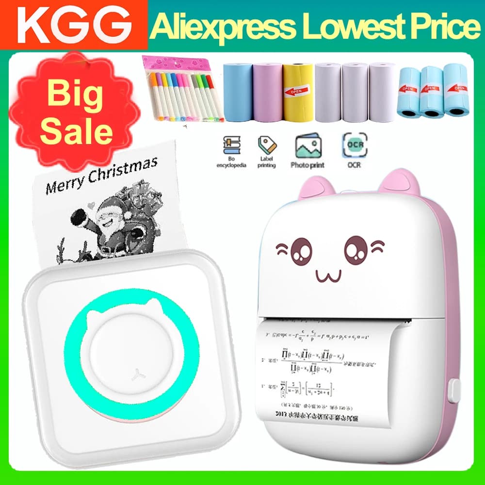 Kieszonkowa drukarka termiczna do notatek, obrazków i innych! 🖨️