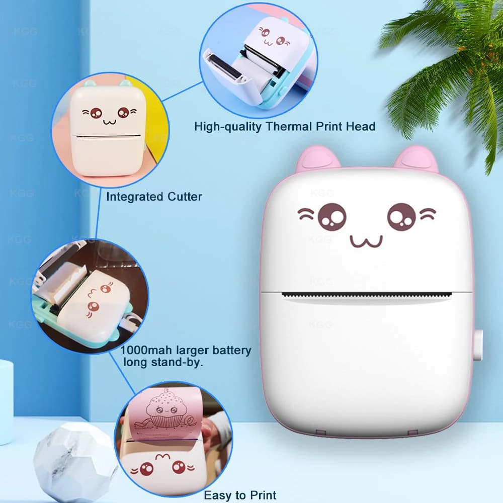 Kieszonkowa drukarka termiczna do notatek, obrazków i innych! 🖨️