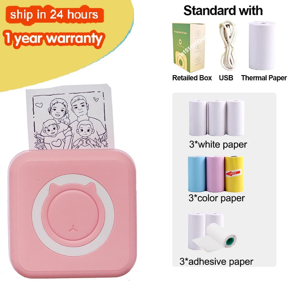 Kieszonkowa drukarka termiczna do notatek, obrazków i innych! 🖨️